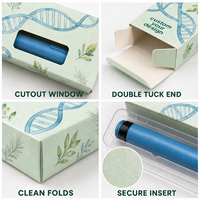 Boîte d'emballage personnalisée pour stylos injecteurs, en carton recyclable avec fenêtre et insert de protection