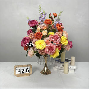 Centros de Mesa Personalizados con Bolas de Flores Artificiales de Seda Sintética, Decoración de Boda con Rosas Rosadas - Product Image 6