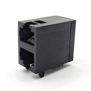 2x1 cổng đen Stack RJ45 Jack RJ45 nữ nối mạng cắm connecteur Ethernet RJ45 nối ổ cắm - Product Image 2