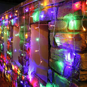 Chaîne de lumières de rideau basse tension, rgby, 1m x 1m, idéale pour la décoration festive et la création d'ambiance chaleureuse. - Product Image 2