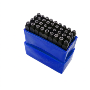 Ensemble de 36 poinçons en acier au carbone pour lettres et chiffres, outils de marquage métallique à l'oxyde noir pour la fabrication de bijoux |    GS1425 - Product Image 1