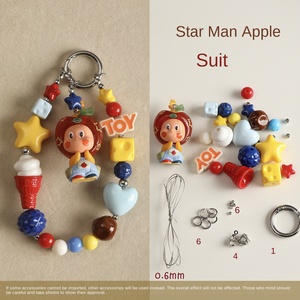 Juego de cadena para teléfono móvil, combinación de grano adorable, <span class=keywords><strong>cuentas</strong></span> de pintura acrílica sueltas, mezcla de colores, accesorios DIY, marca FY, hecho en China - Product Image 6