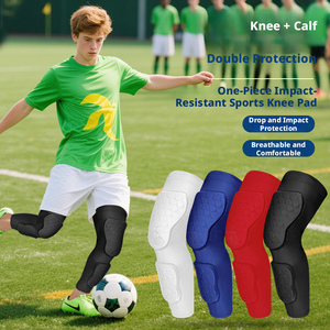 Genouillères de sport avec rembourrage en mousse alvéolée, protection antidérapante en silicone respirante pour la protection sportive – Vente en gros - Product Image 5