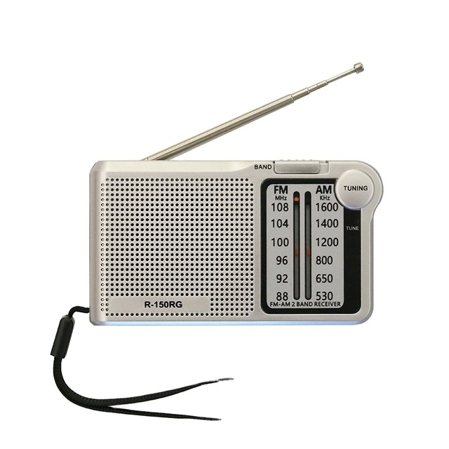 R-150RG Manufacture Hot Selling FM AM Two Band Receive Rechargeable Pocket Radio