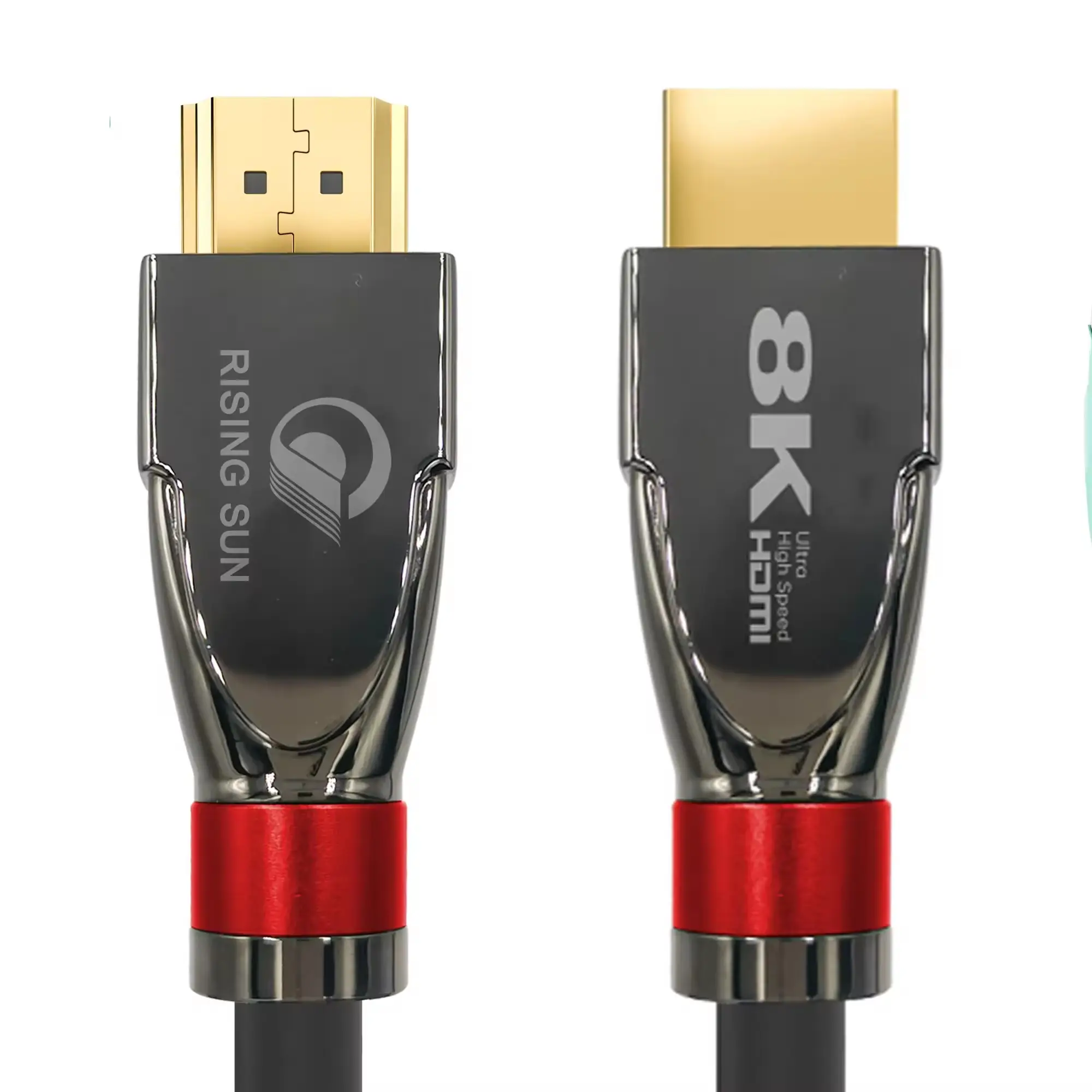 Biểu Tượng Tùy Chỉnh HDMI Để HDMI Âm Thanh Video Cáp Vàng Mạ 8K @ 60Hz 3D HD Đen Mỏng 48Gbps HDMI 2.1 Cáp