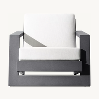 Sassanid OEM Ensemble de jardin et de patio extérieur Design italien Mobilier d'extérieur Reyes Chaise longue en aluminium