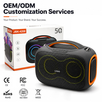 Enceinte portable pour événements et fêtes, 40W, lumières LED RGB, enceinte audio pour karaoké, mariage, anniversaire et événements en plein air