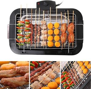 Horno Eléctrico Doméstico, Parrilla sin Humo, Soporte para Brochetas, Estufa, Barbacoa Eléctrica Portátil Plegable, Moderna, Simple y Reforzada - Product Image 4