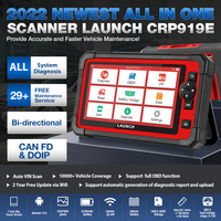 Herramienta de diagnóstico de coche LAUNCH versión europea CRP919E Sistema completo escáner automotriz prueba activa CANFD/DIOP con más de 29 funciones de reinicio