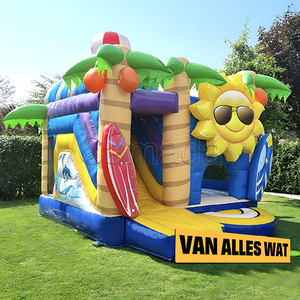 Castillo Inflable Personalizado con Tobogán, Diseño de Piña, para Niños, Protección UV, Impermeable, Fácil de Instalar - Product Image 5