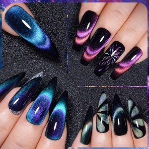 9D Magnetic Cat Eye <b>Gel</b> <b>Nail</b> Polish <b>Set</b> with Soak-Off Formula and Magnetic Stick - Create Stunning <b>Nail</b> Art with Ease - Product Image 3