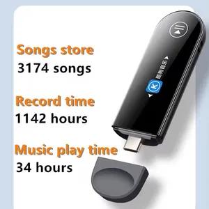 MP3 MP4 Máy nghe nhạc với clip Màn hình bt5.3 xây dựng trong bộ nhớ USB Sticker chức năng