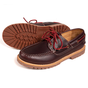 Chaussures bateau classiques polyvalentes pour hommes en cuir de vachette pleine fleur – Mocassins décontractés durables, élégance et confort en cuir de qualité supérieure - Product Image 3