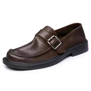 Zapatos de Vestir Casuales de Negocios para Hombre 2026, Estilo Británico Vintage, de Cuero Vacuno Ultra Suave, Ajuste Ancho y Cómodos - Product Image 1