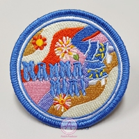 Bordure découpée au laser merrow patch de broderie à coudre usine écologique accessoire de vêtement direct