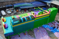 Parc à thème gonflable géant commercial personnalisé en PVC LILYTOYS