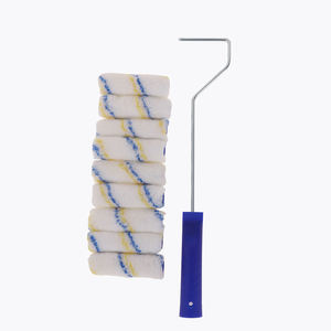 Rouleau à <span class=keywords><strong>peinture</strong></span> miniature à rayures bleues de 4 pouces, <span class=keywords><strong>mini</strong></span>-housses de rouleau à <span class=keywords><strong>peinture</strong></span> pour les coins des murs, bricolage, OEM personnalisé pris en charge - Product Image 3