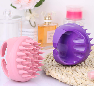 Masajeador de cuero cabelludo, cepillo de champú suave, depurador de cuero cabelludo, cepillo de lavado de cabello para el crecimiento del cabello y el cuidado del cuero cabelludo - Product Image 5