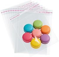 Sacs en cellophane OPP auto-adhésifs auto-scellants 5x7 pouces, 200 pièces, transparents, refermables, pour cadeaux de fête, boulangerie, mariage