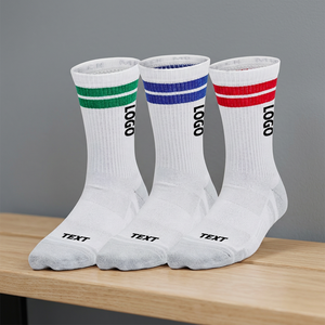 Crew Reinforced Heel & Toe Cotton Blend Womens <b>Socks</b> Taiwan Made Wear-Resistant Mid-Calf Durable Daily Ladies <b>Socks</b> - Product Image 2