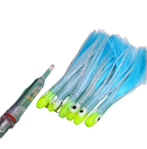Sneda Led Glow Octopus <span class=keywords><strong>Rig</strong></span> 2/0 Haken Aas Vissenset Cr425 Batterij Zout Water Klaar Voor Makreel/Cutlassfish Karper/Bass Target - Product Image 1