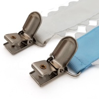 Clips à sucettes écologiques personnalisés en gros-grain polyester/coton à double face à vente chaude OKAY
