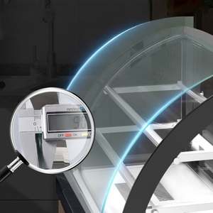 Calentador de Alimentos Comercial de 2 Niveles y 820W de Acero Inoxidable con Puerta Corredera para Exhibición de Panadería/Pizza/Pollo Frito - Product Image 6