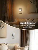 Lampes de nuit à détecteur de mouvement LOHAS 3CCT 3000K/4000K/5000K, lampes de nuit activées par le mouvement pour chambre à coucher, cuisine, salle de bain