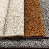 Tissu d'ameublement bouclé haut de gamme écologique pour canapé, mélange coton, lin et laine, grammage lourd