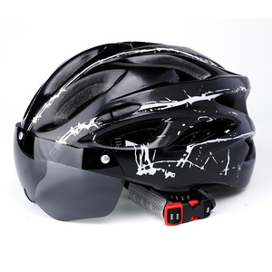 Casco de Ciclismo con Visera Magnética y Luz Trasera de Seguridad, Casco para Ciclismo de Montaña y Motocicleta - Product Image 6