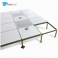 Lantai Keramik Titan Raised Access Floor Semua Baja Antistatik ESD untuk Laboratorium, Kantor, Pusat Data, Rumah Sakit, Gedung
