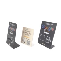 Soporte acrílico NFC con Google Review QR Code Table Display Hub Mini RFID Tag 13,56 MHz Interfaz de comunicación Tienda de revisión