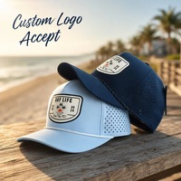 Gorra Trucker de 5 Paneles con Logotipo Personalizado OEM ODM, Bordado 'Bay Life' Cortado con Láser, Venta al por Mayor de Fábrica, MOQ Bajo, DDP