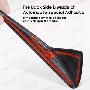 Couvercle de caméra latérale en fibre de carbone véritable pour Tesla Model 3/Y 2024-2025 Amélioration décorative à coller pour accessoires extérieurs - Product Image 5