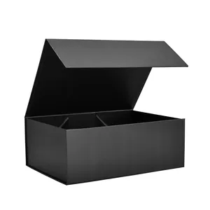 Kotak pengiriman kustom penutupan magnetik dapat dilipat hadiah Logo kustom sampel gratis pabrik 19 tahun