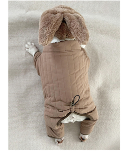 Manteau d'hiver en coton pour animaux de compagnie <span class=keywords><strong>Bouledogue</strong></span> français manteau épaissi à quatre pattes en coton rembourré <span class=keywords><strong>Bully</strong></span> Dog Schnauzer teddy dog Shiba I - Product Image 5