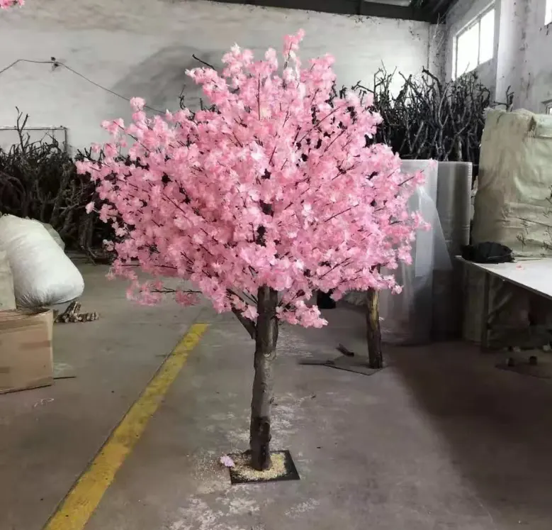 OEM Fleurs de cerisier artificielles en bois massif de haute qualité de différentes tailles pour meubles de maison, mariage, décoration extérieure