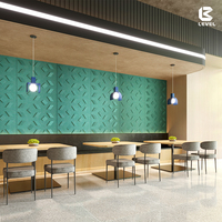 Panel Akustik Serat Poliester 100% Berkualitas Modern dengan NRC Tinggi 0.85-0.98 Ketebalan 9mm/12mm Pilihan Warna-warni