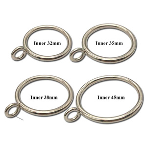 Usine Draperie Solide 32mm 38mm Rond Noir Bronze Métal <span class=keywords><strong>Rideau</strong></span> Anneau avec Oeillet pour <span class=keywords><strong>Rideau</strong></span> <span class=keywords><strong>Tringle</strong></span> De Suspension - Product Image 6