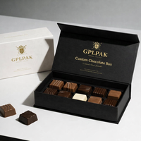 Caja de Embalaje de Bombones de Chocolate de Lujo con Logotipo Personalizado, Caja de Regalo de Dulces y Barras de Chocolate de Papel Kraft con Especificaciones de Papel de Aluminio