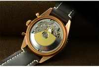 Montre automatique mécanique de pilote de luxe vintage personnalisée en gros, avec dôme en bronze et verre saphir, étanche 10 ATM, pour hommes, en vente