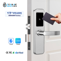 Cerradura Inteligente para Puerta de Seguridad de Acero Inoxidable con Sistema de Software Inteligente en Red WiFi, Cerradura de Hotel con Tarjeta RFID sin Llave