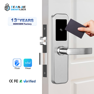 Wifi nối mạng thông minh hệ thống phần mềm thép không gỉ an toàn khóa cửa thông minh Keyless <span class=keywords><strong>RFID</strong></span> thẻ khách sạn khóa - Product Image 1