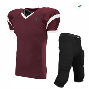 Camiseta de fútbol americano al por mayor de fábrica, ropa de equipo impresa personalizada de alta calidad con logotipo, uniforme de entrenamiento de práctica de servicio OEM - Product Image 1