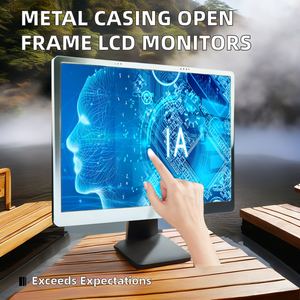 Mở khung <span class=keywords><strong>18.5</strong></span> \ "21.5 \" 22 \ "24 inch vỏ kim loại màn hình cảm ứng màn hình 4K Độ phân giải điện dung giao diện VGA loại 4:3 khía cạnh - Product Image 2