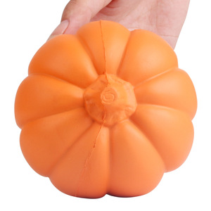 Pu Foam Pumpkin Fidget Toy Soft <b>Squishy</b> Stress Reliever For Kids Unisex 2 To 4 Years - Product Image 3