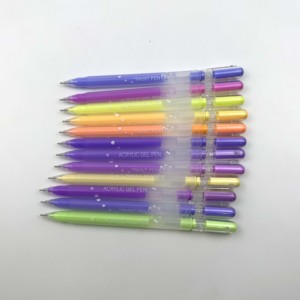 Stylos à peinture pailletée écologiques, 12 couleurs, pointe bille 1 mm, pour la création artistique et les <span class=keywords><strong>loisirs</strong></span> respectueux de l'environnement - Product Image 6