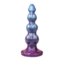 Produit phare pour le commerce international : Dildo en forme de chien, pénis simulé en silicone liquide, couleurs assorties, dilatateur anal externe SM pour adultes
