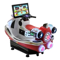 Machine interactive de balançoire de simulation de moto 3D pour enfants jeu de voiture à bascule à pièces pour enfants