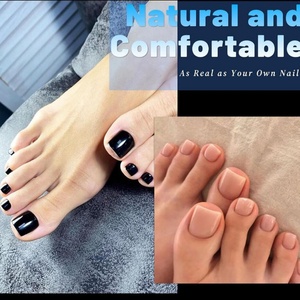 Uñas Postizas Acrílicas Cuadradas Transparentes de Alta Calidad para Mujer, 240 Piezas, para Pedicura Francesa, Uñas de Media Cobertura para Salones de Belleza - Product Image 5